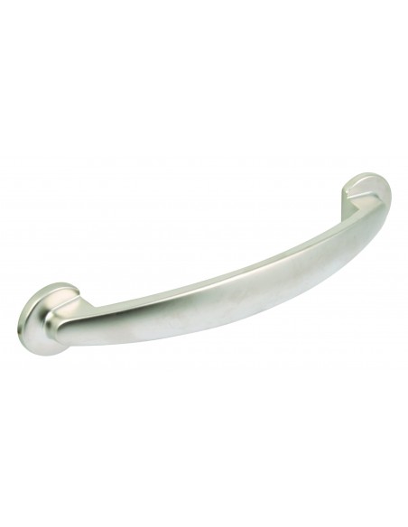 Bow Door Handles Matt Nickel 128mm Centres x 153mm