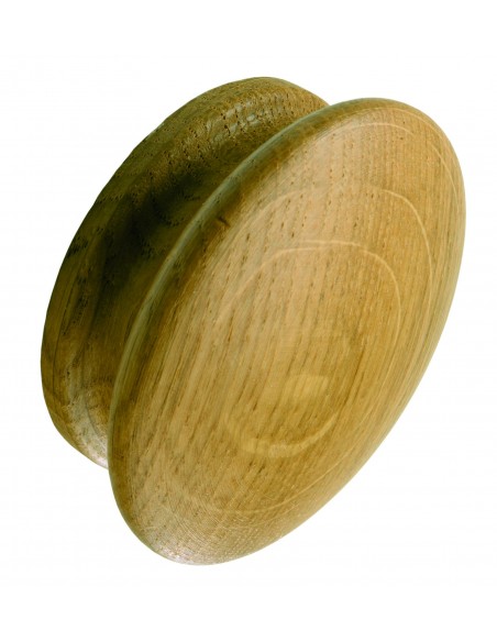55mm Diameter Oak Door Knob Lacquered