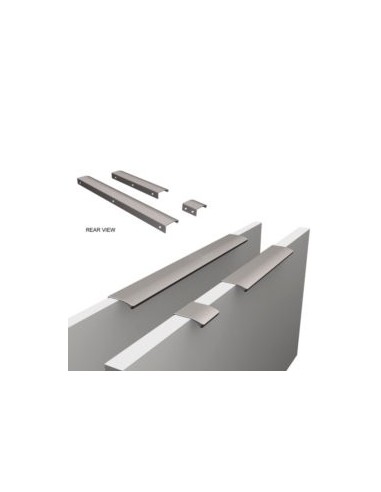 Edge Profile Door Handle Polished Lacquered Brass