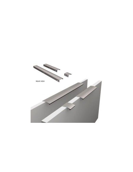 Edge Profile Door Handle Polished Lacquered Brass