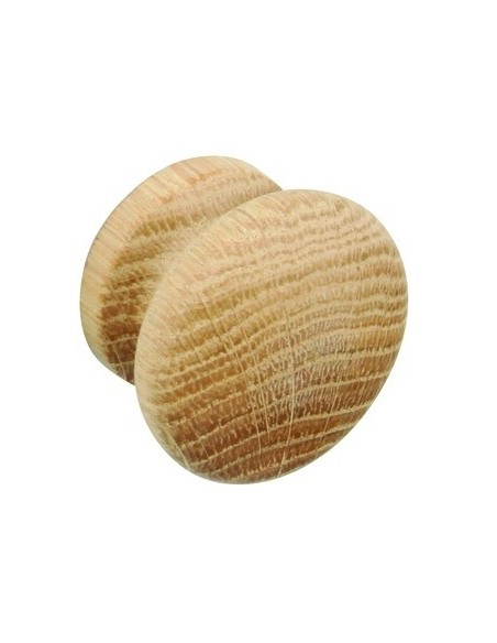 44mm Unfinished Wooden Knob Oak