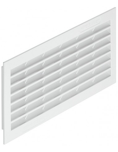 Ventilation Grill 299x120mm Recess Mount White Plastic