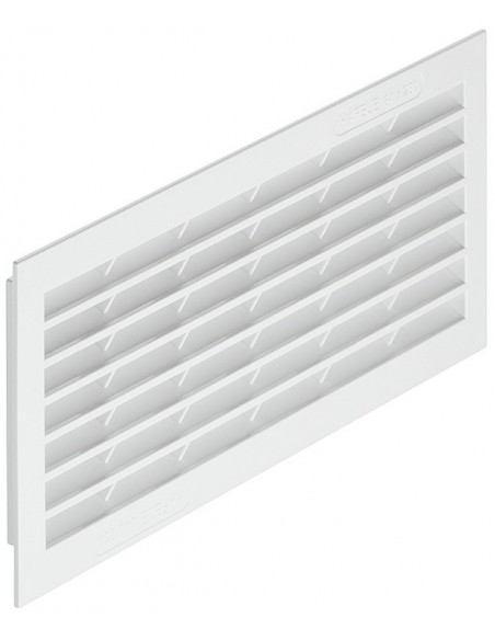 Ventilation Grill 299x120mm Recess Mount White Plastic