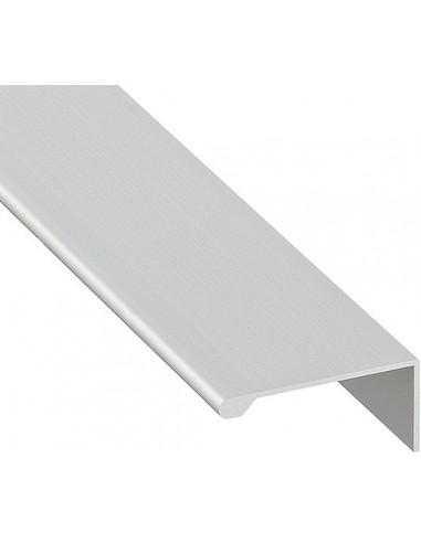 Profile Grip Door Handle 2500mm Length Aluminium Silver Top Mount 12614901