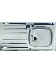 Clearwater Shallow Kitchen Sink Stainless Steel DDA Compliant 1.0 Bowl PH940/WCWO