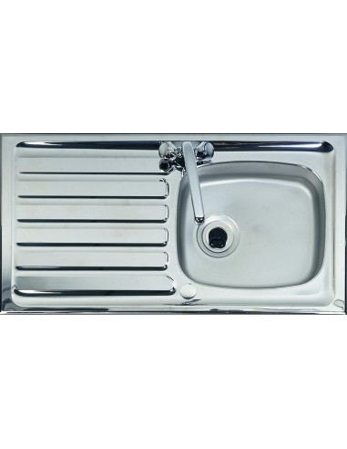 Clearwater Shallow Kitchen Sink Stainless Steel DDA Compliant 1.0 Bowl PH940/WCWO