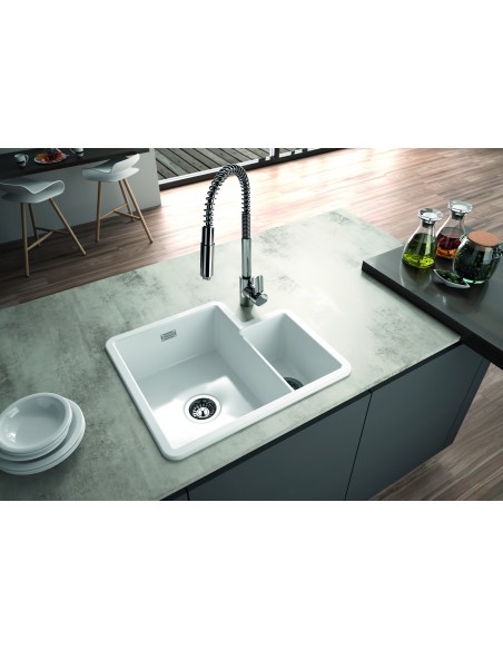 Thomas Denby Metro Ceramic 1.3 Kitchen Sink Inset Or Undermount White MET1010W