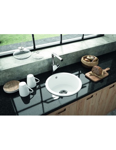 Thomas Denby Metro Round 1.0 Bowl Kitchen Sink Ceramic Inset / Under MET1060W