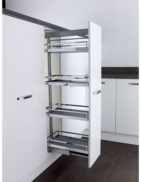 300mm Kessebohmer Studio Larder Pull Out 1200-1600mm Style Dispensa KSASLF300FESC