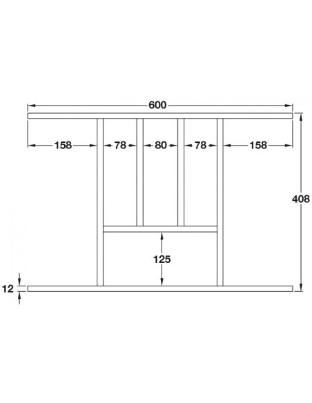 Oak Cutlery Drawer Insert Tray 400-1000mm Cut-To-Size Wooden Kitchens 55027406