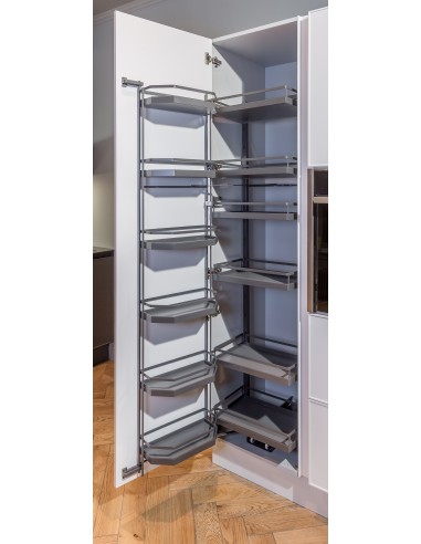 Kessebohmer 600mm Tandem Larder Style Anthracite 1700mm+ Solid Pantry KSATLF600A