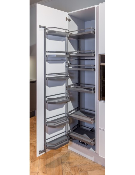 Kessebohmer 600mm Tandem Larder Style Anthracite 1700mm+ Solid Pantry KSATLF600A