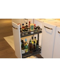 Kessebohmer 400mm Kitchen Pull-Out Style Dispensa Junior Anthracite KSABP400A 2