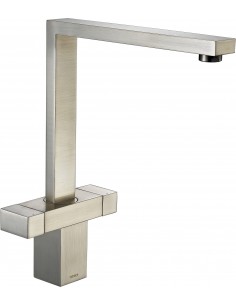 Versare Brushed Steel Kitchen Tap Square Levers The 1810 Company SALE VER/02/BS