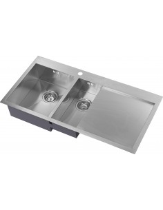 ZENDUO6 I-F Kitchen Sink 1.5 Bowl 1.5mm Stainless Steel Inset SALE ZD/6/IF/S/BBL/038 2