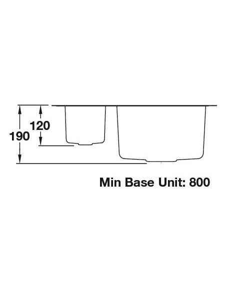 Rangemaster Atlantic Classic UB4015 Kitchen Sink 1.5 Bowl Stainless