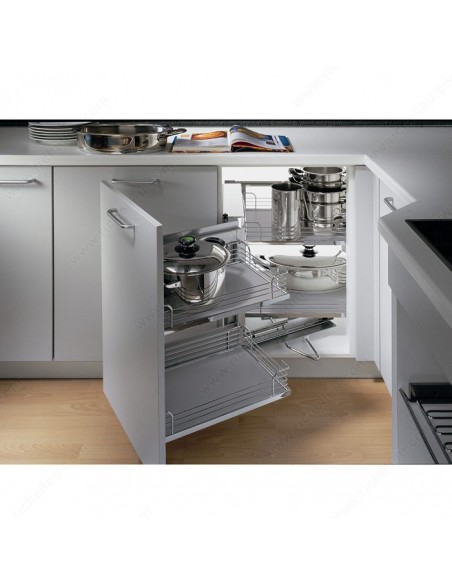 Kessebohmer Magic Corner Arena Kitchen Pull Out Shelving Min 900mm KAMCUSC Left Hand