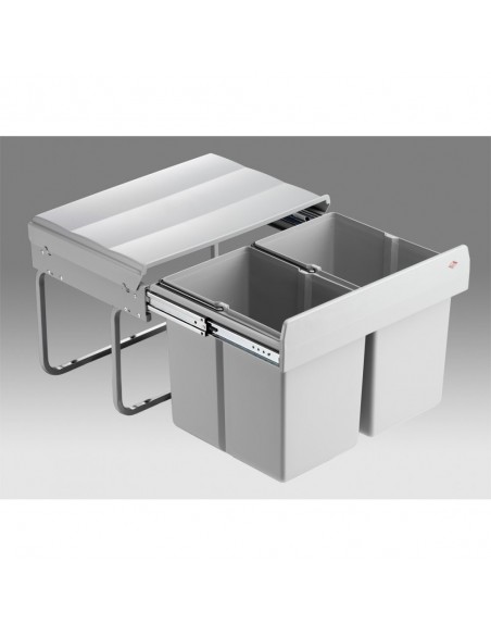 500mm Wesco Shorty Bin Kitchen Sink Waste Base Mount 30L Hinged Door 757411-85