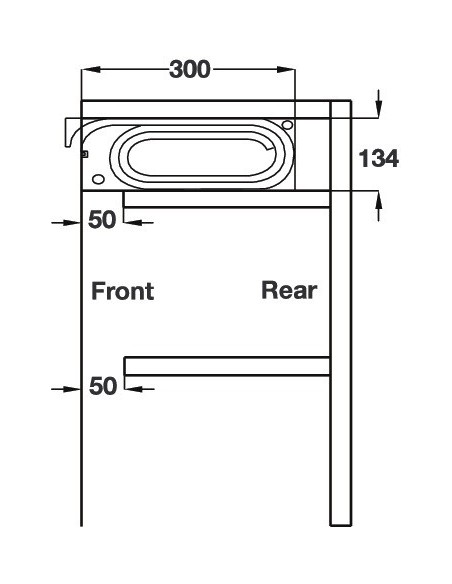 Tambour Door Kit 1210x500mm Satin Anodised Vertical Wall Unit Shutter 44310922
