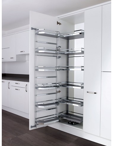 600mm Kessebohmer Tandem Larder Kitchen Tall Storage Arena Style 1700 KASTLF600SC