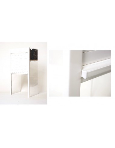 1450 x 1000mm Tambour Door Kit White Gloss Shutter
