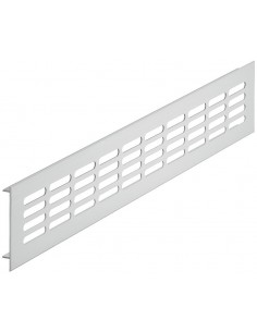 Cabinet 300x100mm Plinth Vent Silver Grill Airflow 107cm2 Aluminium 57520932