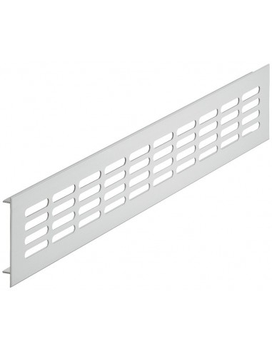 Cabinet 300x100mm Plinth Vent Silver Grill Airflow 107cm2 Aluminium 57520932