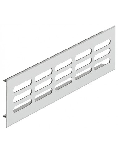 Ventilation Grill 500X60mm Silver Airflow 89cm2 Plinth Vent Press Fit 57520914