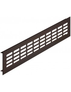 Plinth Vent Grill 500x80mm Dark Bronze Recess 118Cm2 Air 57520124