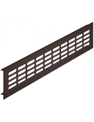 Plinth Vent Grill 500x80mm Dark Bronze Recess 118Cm2 Air 57520124