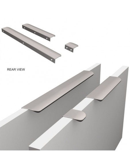 Edge Round Trim Door Handles, Modern Innox 40, 200, 350mm