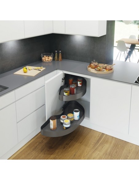 900mm VS Cornerstone Maxx Kitchen Corner Pull Out Planero Lava Curve 54202492/3