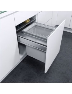 500mm Vauth-Sagel Waste Bin 39L Single Container Grass Nova Pro Drawer 50317553