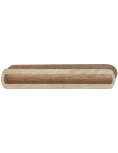 Halkin Inset Door Handle Oak Unfinished Wooden 210mm x 40mm Glue Fix 19229422