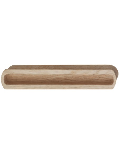 Halkin Inset Door Handle Oak Unfinished Wooden 210mm x 40mm Glue Fix 19229422