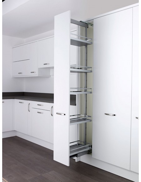 400mm Kessebohmer Kitchen Larder Tall Pull Out Style Dispensa KASLF400FESC