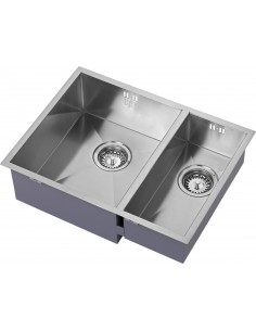 Zenduo 180/340 1.5 Bowl Kitchen Sink Flush/Under Fit No Drainer, ZD1834/U/S 2