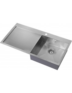 ZENUNO 5I-F Kitchen Sink 1.0 Bowl 1.5mm Stainless Steel 1810 SALE Sink ZU/5/IF/S/BBR/026