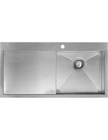 ZENUNO 5I-F Kitchen Sink 1.0 Bowl 1.5mm Stainless Steel 1810 SALE Sink ZU/5/IF/S/BBR/026