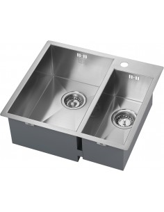 ZENDUO 310/180 I-F 1.5 Bowl Kitchen Sink Inset / Undermount Stainless ZD/3118/IF/S/BBL/006