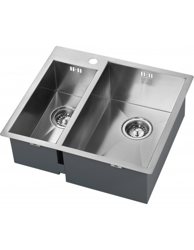 ZENDUO 180/310 I-F 1.5 Bowl Kitchen Sink Inset / Undermount Stainless