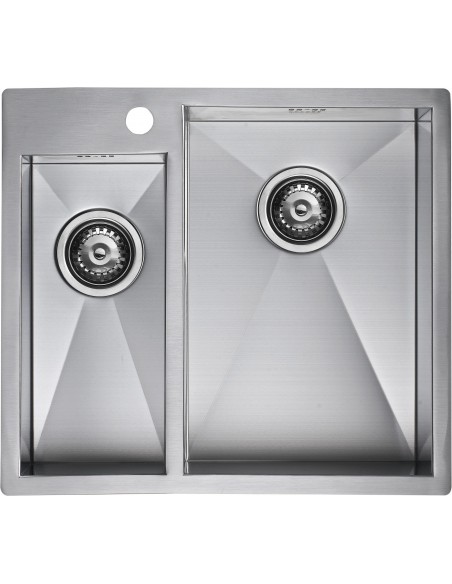 ZENDUO 180/310 I-F 1.5 Bowl Kitchen Sink Inset / Undermount Stainless