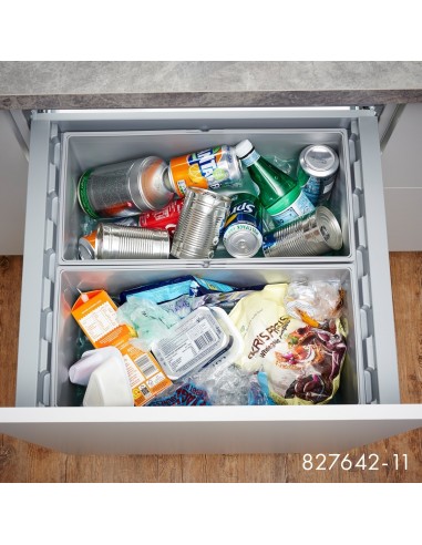 600mm Wesco PullboyZ Bin Kitchen Waste 84L Blumotion Runners 827642-85