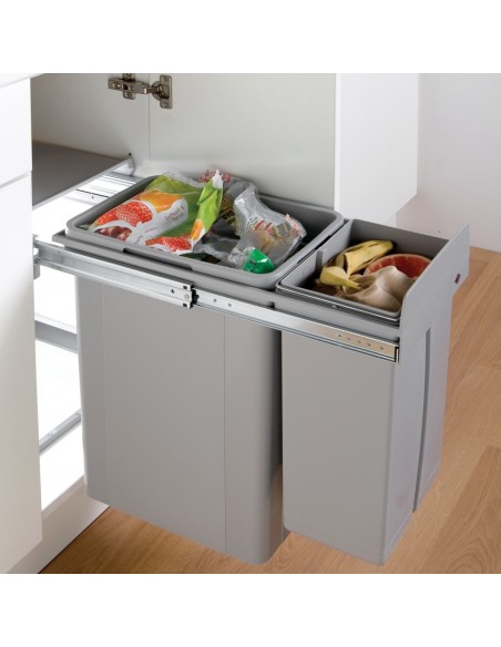 300mm Wesco Waste Bin Kitchen Pull Out 36L Traditionline Big Bio 757801-85