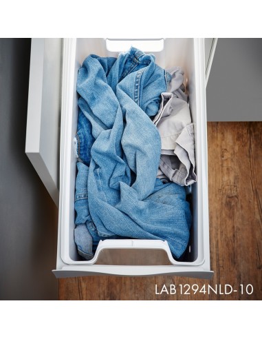 300mm Wesco Laundry Boy Pull Out Washing Bin 40L Base Mount Hinged 757642-01LAB