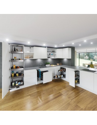300mm VS TAL Planero Larder Kitchen Pull Out Studio x4 Baskets LAVA 54749302