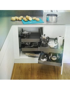 800mm VS Cor Fold Planero Lava Kitchen Swing Out Corner Storage 54813384/5 2