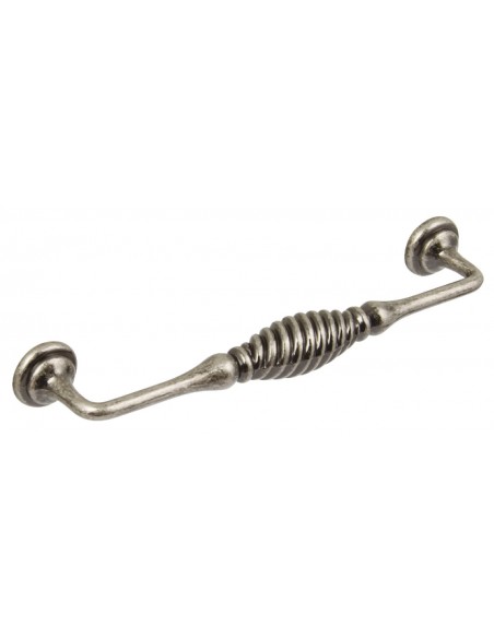 Twister Fixed "D" Door Handle Antique Pewter Or Brass 160/182mm