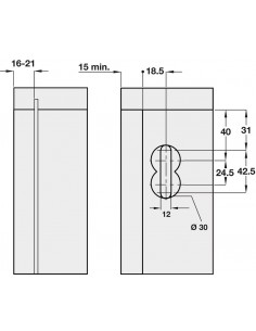 Libra Concealed Cabinet Hanger H1 Unhanded Wall Cabinet Fixing 29041900 2