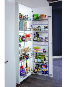 600mm Tandem Kitchen Larder 1700mm Kessebohmer Silver Classic Six Tier KTLF600SILV 2